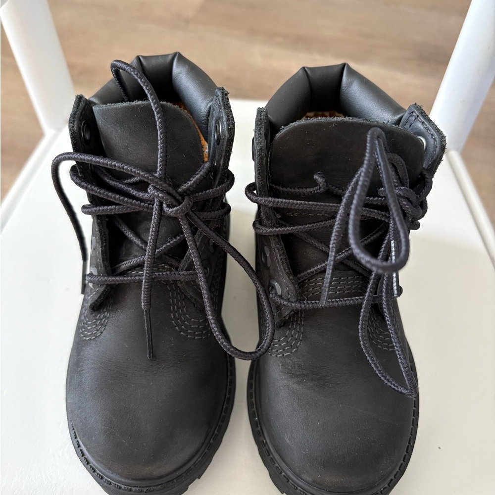 Timberland Kids Black Boots